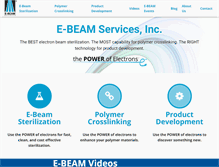 Tablet Screenshot of ebeamservices.com